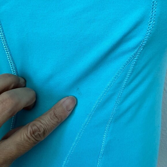 Alo Cool Fit Scoop Neck Tank Top Racerback Lightweight ColorBlock Blue S - Picture 9 of 9